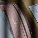 SpaceAid 7 Tier Rotating Shoe Rack Tower, Spinning Shoe Display Lazy Susan, Revolving 360 Shoe Rack Storage Round Carousel, Vertical Handbag Rotate Shoes Closet Organization (7-Tier Pink)