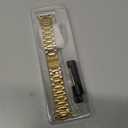 MioHHR Solid Stainless Steel Band Compatible with Apple Watch 42mm (Series 11 10), Metal Strap with Soft TPU Case for iWatch Series 11/10 42mm Women and Men, Gold