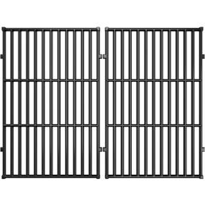 QuliMetal PorcelainEnameled CastIron Grill Grates for Weber Genesis 300 Series, Grill Parts for Weber Genesis E310 S310 E320 S320 E330 S330 EP310 EP320 EP330 Grills, 19.5" Grates Replace 7524 7528