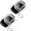OLLEN Clear TPU Key Fob Cover, Fit for Toyota Camry 2025 2026, Fit for Land Cruiser 2019-2026~, Compatible with Tundra 2022-2026~ etc., Car Key Protector, Clear, 2 Pcs