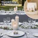 36 Pack White Pillar Candles Bulk Set, 2x3 2x4 2x6 Inch - 12 Each Size, Dripless Smokeless Clean Burning for Wedding Centerpieces, Home Decor, Church, Romantic Ambiance