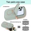 KKP Double Eyeglass Case | Sunglasses Cases with 2 Compartments