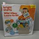 Bright Starts Learn-to-Sit 2-Position Baby Floor Seat with Toys, Unisex, 4-12 Months, Wild Wiggles