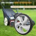 HQPASFY 490-324-0002 Rear Wheels 12 Inch Rear Wheels 12x1.75" Plastic Wheel Compatible with Craftsman Lawn Mower, 2 Pack
