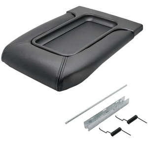 NHILES Center Console Lid Replacement Kit for 1999 2000 2001 2002 2003 2004 2005 2006 2007 Silverado/Avalanche/Suburban/Sierra/Yukon Replaces Number 19127364, 19127365, 19127366 (Black)