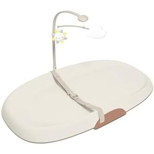 Skip Hop Baby Changing Pad Nursery Style Wipe-Clean Contoured with Cushioned Foam Oat, 31.5"L x 18.25"W x 2.6"H