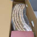 28in Christmas Tree Collar - Woven Hyacinth Tree Collars for Artificial Trees - Rattan Rustic Farmhouse Basket for Tree Base Cover with Cord Cut-Out for 6ft 7.5ft Tree (Natural)