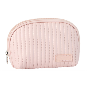 Fabater PU Makeup Bag, PU Cosmetic Pouch Metal for Lipstick (Pink)