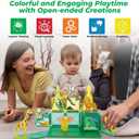 Magtiles | Magnetic Tiles for Kids Ages 4-8 Educational Toys Magnet Building Blocks 54 Set Montessori Cubes for Boys Girls Gift Birthday Present Sensory Learning