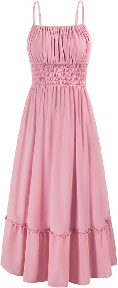 GRACE KARIN Womens 2025 Summer Dress Casual Sleeveless Spaghetti Strap Smocked Ruffle Beach Long Maxi Dress with Pockets
XXL GRACE KARIN Womens 2025 Summer Dress Casual Sleeveless Spaghetti Strap Smocked Ruffle Beach Long Maxi Dress with Pockets
XXL