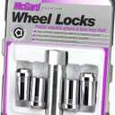 McGard 25240 Chrome (1/2"-20 Thread Size) Tuner Style Cone Seat Wheel Lock Set