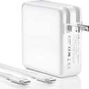 61W USB-C MacBook Charger for Pro/Air 13" 14" 15" 16" | Fast Power Adapter with 6.6ft USB-C Cable for Home, Office & Travel