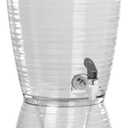 Water Jug 2.7 Gallon with Detachable Base Easy to Fill Beverage Dispenser, Clear 