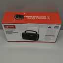 GPX R633B Portable Shortwave AM/FM Clock Radio (Black)