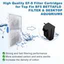 driamor 16 Pack Filter Cartridges Compatible with EF-S Element and BF5 BETTAFLO Filter, Thickened Fish Tank Replacement Filters Cartridge with Zeolite