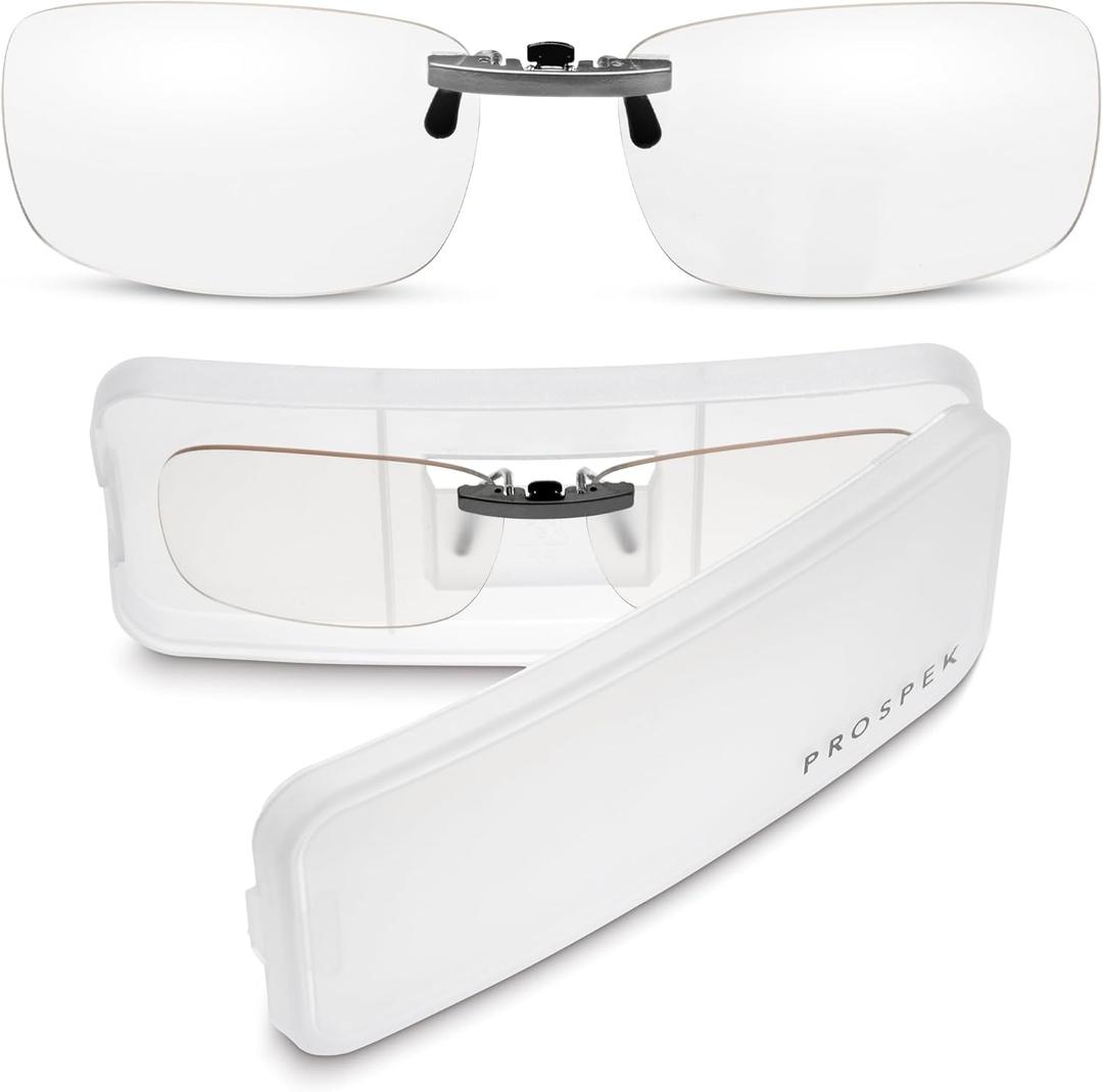 Blue Light Clip On Glasses I Computer Gaming Clip On Glasses I Digital Eyestrain Fatigue I Dry Eyes Relief Eye Protection Sleep Better I Anti Glare