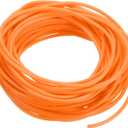 MECCANIXITY Rubber Cord Tube 33ft(10 m) 3mm Dia 1.5mm Hole Dark Orange Hollow Tubing for DIY Craft Beading Necklaces Bracelet