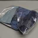 DAVID ARCHY Moisture Wicking Breathable Men's Boxer Briefs Ultra Soft Underwear Fly Pouch Tagless 6.5" Inseam No Roll, 4 Pack (Large, Black+ Navy+ Gray Blue+ Gray)