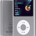 64Gb Mp3 Player with Bluetooth Y1 Portable Music Digital Players Supports Playlist Audiobook Video Nice Gadget for Kids Silver