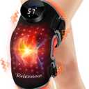Red Light Therapy Knee Brace, Vibration Knee Massage, Wireless Rechargeable Controller,FSA HSA Eligible Near Infrared Red Light Therapy Heated Device for Knee Elbow Shoulder Pain