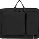 8K Artist Portfolio Carry Backpack Case Versatile Art Bags Waterproof Adjustable Drawing Board Backpack Art Storage Bags for Artworks Painting Drawing Sketching 19.7” x 14.6” x 2.4” (Dark black)