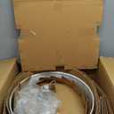 Kichler Shailene 18" Semi Flush Mount Light in Brushed Nickel, 3-Light Round Ceiling Light with Satin Etched White Diffuser, (18" W x 11.25" H), 43692NI, 18.25"