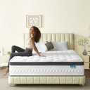 Breezleep Full Size Mattress, 12 inch Full Mattress in a Box, Pocket Coils | Breathable Cool Gel Foam & Pocket Springs, Medium Firm, Motion Transfer, Pressure Relief, CertiPUR-US