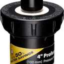 Rain Bird 1804FDSP25 Pressure Regulating (PRS) Professional Dual Spray Pop-Up Sprinkler, 360 Full Circle Pattern, 8' - 15' Spray Distance, 4" Pop-up Height