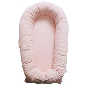 Deluxe Infant Lounger, Baby Nest Cover for Baby Girls & Boys, Newborn Essentials for Baby 0-12 Months, 100% Cotton, Portable Travel Bed (Corduroy Cotton, Mistyrose)