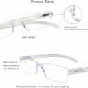 VisionGlobal 8 Pairs Reading Glasses, Blue Light Blocking Glasses, Computer Reading Glasses for Women and Men, Fashion Square Eyewear Frame (4black+4clear,+1.00 Magnification)