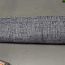 Sun Zero Seraphina Textured 100% Total Blackout Cordless Roman Shade, Blue, 23" W x 64" H
