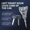Ignition Switch Lock Cylinder, Left Driver Door Lock Cylinder, Trunk Lock Cylinder, Compatible with 2009-2014 Hyundai Sonata, 2011-2015 Hyundai Sonata Hybrid Replace OE 81970-3SA00 81250-3SA00