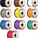 Iron Forge Cable 16 Gauge Primary Automotive Wire Assortment - 10 Roll Assortment Pack - 100 Ft of Copper Clad Aluminum Wire per Roll, Stranded Cable
