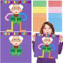 Cinrobiye 30 Set 100th Day of School Craft Kit DIY 100 Days of School Old Grandpa Poster Crafts Mix and Match Number Scene Sticker Art Craft for School Classroom Activity Project Game Party Supplies