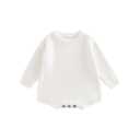FYBITBO Baby Girl Boy Sweater Knit Oversized Pullover Sweatshirt Romper Onesie Warm Fall Winter Clothes Outfit Newborn, Solid White