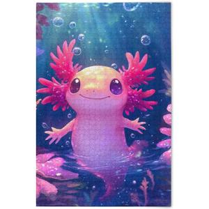 Puzzles for Adults 500 Piece Cute Axolotl Jigsaw Puzzles Adults Gift 202b6523