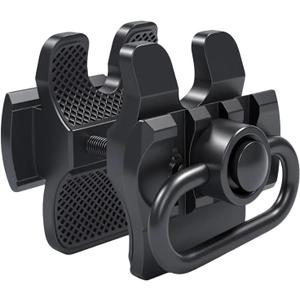 Tactical Shotgun Barrel Clamp Mount with Rubber Pads, QD Sling Swivel, Picatinny Rail Flashlight Accessories for 12Ga Mossberg 500/590, Maverick 88, Remington 870, SXP Defender and More