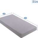 Twin Fitted Sheet (Bottom Sheet Only) Compatible with Milliard Trifold Mattress Folding Mattress, Ultra Soft & Breathable Cover for Camp Bunk Rvs Bed(Gray,Twin,6")