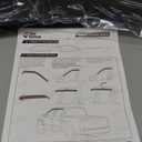 JOYTUTUS Low Profile Vent Visor Compatible with 2015-2024 Ford F150, 2017-2024 F-150 Raptor Crew Cab, Outside Mount Car Window Rain Guards Deflectors, Vent Shades Accessories