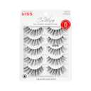 KISS So Wispy, False Eyelashes, 'Style #01', 14mm, Includes 5 Pairs Of Lashes, Easy to Apply, Reusable Lash Clusters