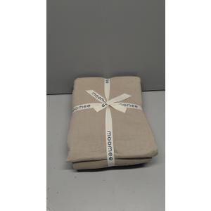 Duvet Cover Set Tannish Linen Grey Oversized Size