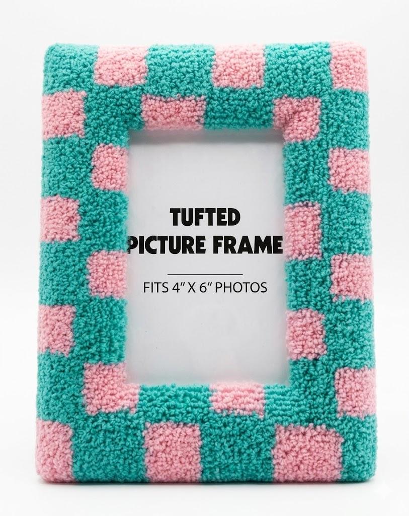 Tufted Picture Frame Fits 4"x6" Photos Pack of 2