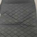 Quilted Foam Vinyl Fabric Faux Leather Thick Sponge Backing DIY Upholstery headboard Car Headliner Furniture, 39" x 60", Diamond 2" x 3" (Black)