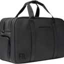 The FTL Pro Mens Travel Bag - 30L Premium Work to Gym Weekender Duffel with Garment Bag, Shoe Space & 18" Laptop Sleeve - Organized Athletic Business Carry On Hybrid, Fits Under Airplane Seat - Black, 18"x11"x8"
