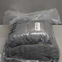 Full Size Comforter Sets - 7 Pieces Dark Grey Bed in a Bag, Soft Lightweight Bedding Set, All Season Bed Set with Comforter, Flat Sheet, Fitted Sheet, Pillowcases & Pillow Shams