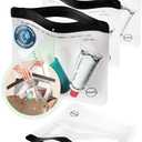 Ogato 3pcs - Clear TSA Approved Toiletry Bag - Our Quart Size Clear Toiletry Bags are Security Approved Worldwide for Liquids & Cosmetics - 100% 3-1-1 Compliant Travel Bags for Toiletries