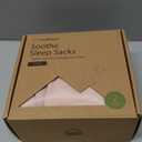 2-Pack Organic Baby Sleep Sacks, 100% Cotton - Soft & Breathable 0.5TOG Baby Wearable Blanket, Toddler Sleeping Sack 0-6 Months, Easy to Wear Transitional Swaddles for Newborns, Infants(Mist Rose, S)