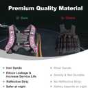 Weighted Vest, 6lb/8lb/12lb/16lb/20lb/25lb/30lb Weight Vest with Reflective Stripe, Weighted Vest for Men Women Workout Equipment for Strength Training, Running, Jogging, Fitness, Weight Loss (PU-Pink)