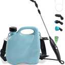 Battery Powered Sprayer 2 Gallon, Electric Garden Sprayer in Lawn with 3 Mist Nozzles, USB Rechargeable Handle, Retractable Wand, Yard Pump Sprayers with Adjustable Shoulder Strap for Plants