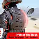 Scoyco Chest Protector Motocross, Motorcycle Armor Vest Lightweight Breathable Dirt Bike Chest and Back Protector Adjustable Protective Gear for Adult Road Racing Riding Cycling (Black)